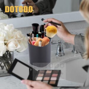 Dotodo Bamboo Toothbrush Holders for Bathrooms - 3 Slots Multifunctional Tooth Brushing Holder Detachable for Easy Clean | Toothbrush Organizer Stand with Anti-Slip Base for Shower, Family, Kids etc