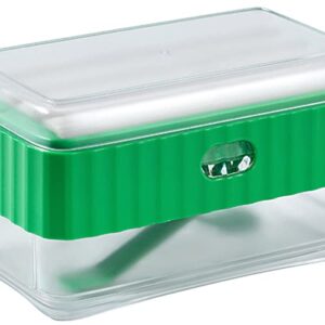 VINGVO Box, Plastic Lathering Tray Decorative for Hotel (Green)