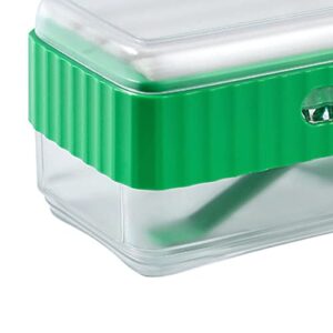 VINGVO Box, Plastic Lathering Tray Decorative for Hotel (Green)