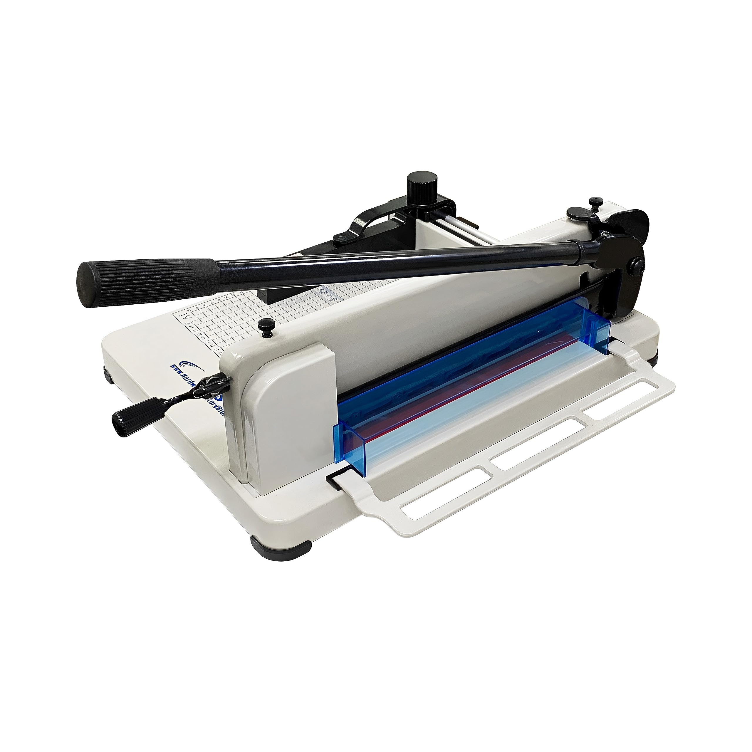 HFS(R) Heavy Duty Guillotine Paper Cutter 400 Sheet Capacity | Solid Steel Construction (A4-12'' Paper Cutter)