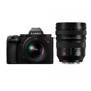 panasonic lumix s5ii mirrorless camera (dc-s5m2kk) with lumix s pro 16-35mm f4 wide zoom lens (s-r1635)
