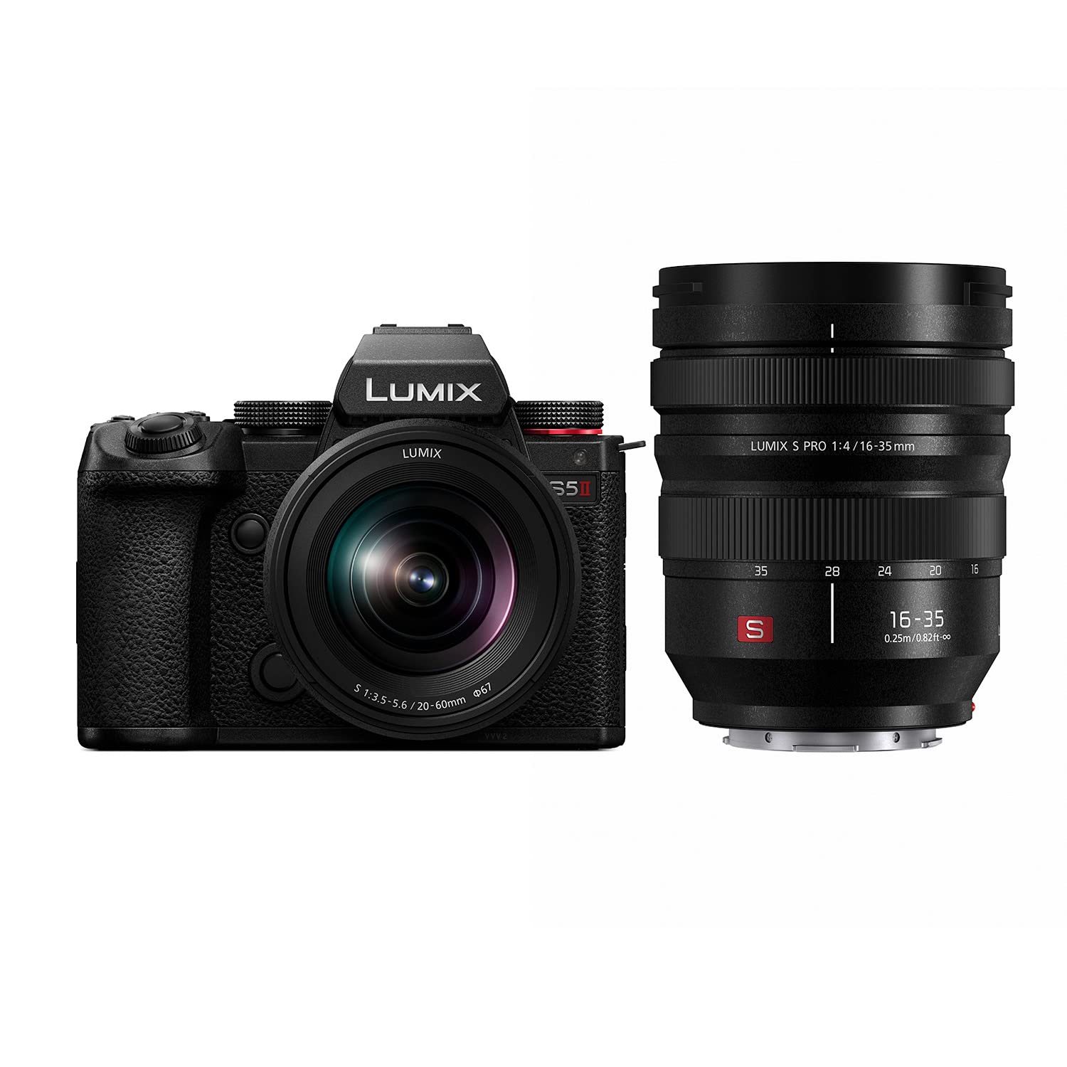 Panasonic LUMIX S5II Mirrorless Camera (DC-S5M2KK) with LUMIX S Pro 16-35mm F4 Wide Zoom Lens (S-R1635)