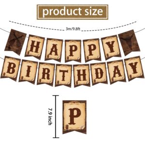 Cowboy Party Decorations, Cowboy Theme Party Decorations Include Western Cowboy Happy Birthday Banners and Hanging Swirls, Cowboy Birthday Decorations Supplies for Boys