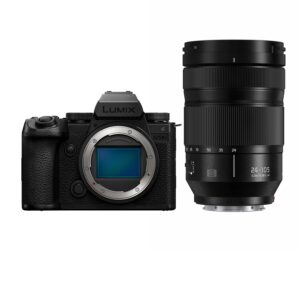 panasonic lumix s5iix mirrorless camera (dc-s5m2xbody) with lumix s 24-105mm f4 lens (s-r24105)