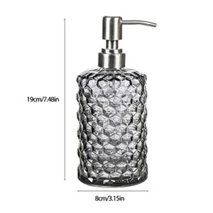 Soap Pump Dispenser 500ml Large Capacity Empty Bottle Shampoo Shower Dispenser, for Bathroom Countertop Kitchen Room，Home Hotel Bathroom Accessories Bottles Dispenser (Color : 1)