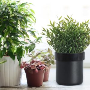 Dalmbox Flower Pot Secret Hidden Safe with Key Lock, Can Hide Money and Valuables, Suitable for Secret Storage, Plants Not Include (Black)