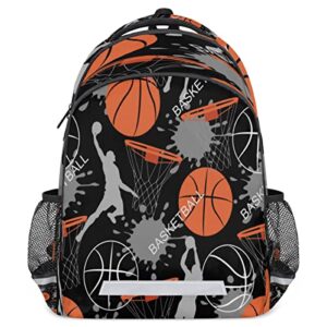 sports basketball soccer school backpack kids girls boys bookbag casual travel daypack laptop tablet back pack schoolbag for elementary junior college high school students hiking,fits 13 14 15.6 inch