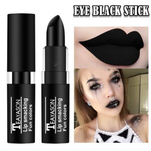 3 PCS Clown Makeup Eye Black Stick Black Face Paint Lipstick, Cream Blendable Body Paint Sticks Professional SFX Halloween Cosplay Costume Makeup,Eye Black Softball Baseball Football Sports Face Paint