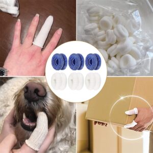 Finger Bandage 20 PCS Finger Cots Finger Protector First Aid Tubular Bandages Finger Sleeves for Finger Sprains Swelling