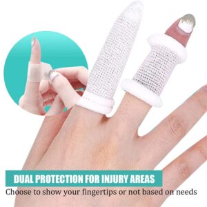 Finger Bandage 20 PCS Finger Cots Finger Protector First Aid Tubular Bandages Finger Sleeves for Finger Sprains Swelling