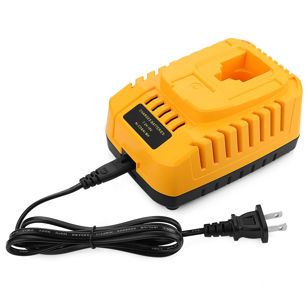 DC9310 Fast Charger Replacement for Dewalt 18V Battery Charger DC9096 DC9098 DC9099 DC9091 DC9071 DE9057 DW9096 DW9094 DW9072 Compatible with Dewalt 7.2V-18V XRP NI-CD NI-MH Battery