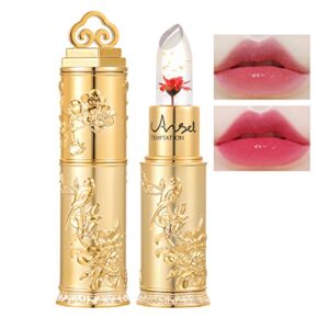 lucknest flower jelly lipstick set temperature change moisturizer long lasting nutritious balm magic color change lip gloss (#3)