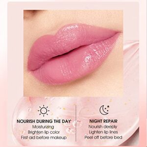 LuckNest Flower Jelly Lipstick Set Temperature Change Moisturizer Long Lasting Nutritious Balm Magic Color Change Lip Gloss (#3)