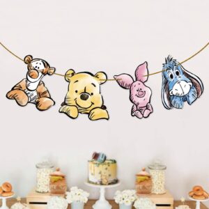 winnie banner for the pooh baby shower decorations the pooh birthday banner winnie and friends party supplies winnie theme party favor