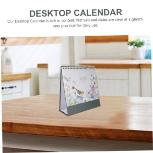 HAPINARY 2pcs 2023 Calendar 2023 Note Calendar Small Tabletop Calendar Table Calendar Flipping Calendar Desk Topper Standup Desks for Office 2023-2024 Calendars Work Tent Vertical Paper