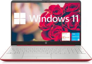 hp newest flagship 15.6 hd pavilion laptop for business and student, intel pentium quad-core processor, 16gb ram, 1tb ssd, online conferencing, webcam, hdmi, bluetooth, fast charge, win11, red, pcm