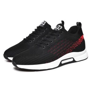 men’s sneakers fashion lace up walking shoes casual classic height increasing shoes