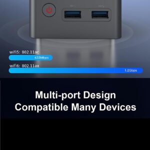 youyeetoo Mini PC,11th Gen 10nm N5105 Portable Tiny Computer Intel, 8GB RAM 256GB NVME SSD Mini Desktop Computer, Micro Computer with Dual HDMI 4K, WiFi 5, BT4.2, Slient Cooling Fans