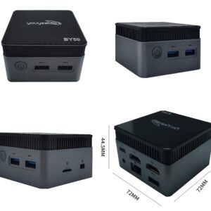 youyeetoo Mini PC,11th Gen 10nm N5105 Portable Tiny Computer Intel, 8GB RAM 256GB NVME SSD Mini Desktop Computer, Micro Computer with Dual HDMI 4K, WiFi 5, BT4.2, Slient Cooling Fans