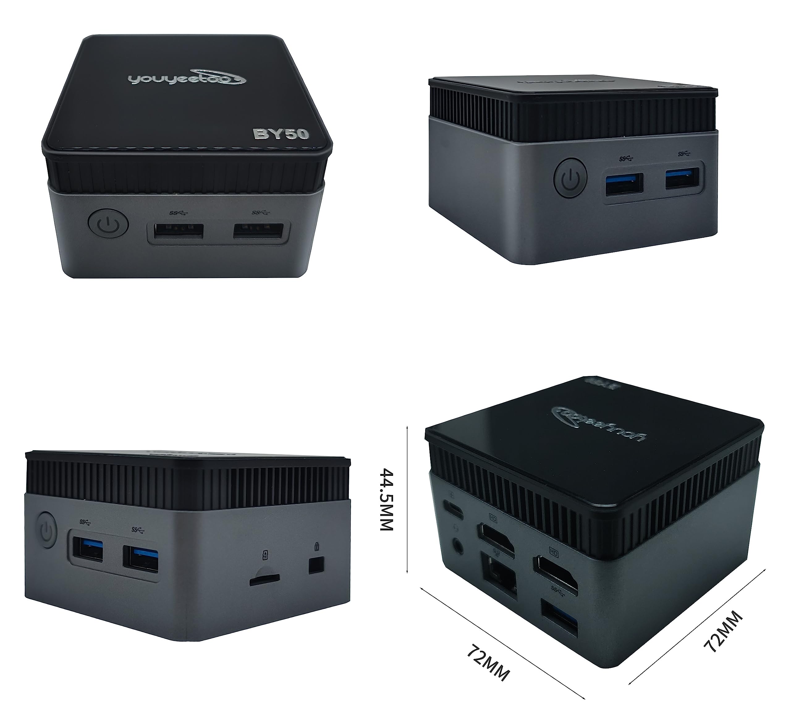 youyeetoo Mini PC,11th Gen 10nm N5105 Portable Tiny Computer Intel, 8GB RAM 256GB NVME SSD Mini Desktop Computer, Micro Computer with Dual HDMI 4K, WiFi 5, BT4.2, Slient Cooling Fans