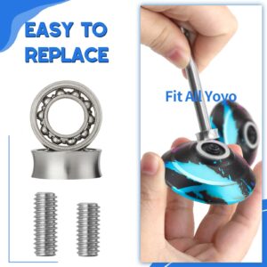 Hksod Yoyo Accessory Sets,Yoyo Replacement wiht Unresponse and Response yoyo Bearing,Yoyo Bearing Remover Tool Yoyo Ball R188kk Bearing Yoyo Yo yo s for Kids Bearing