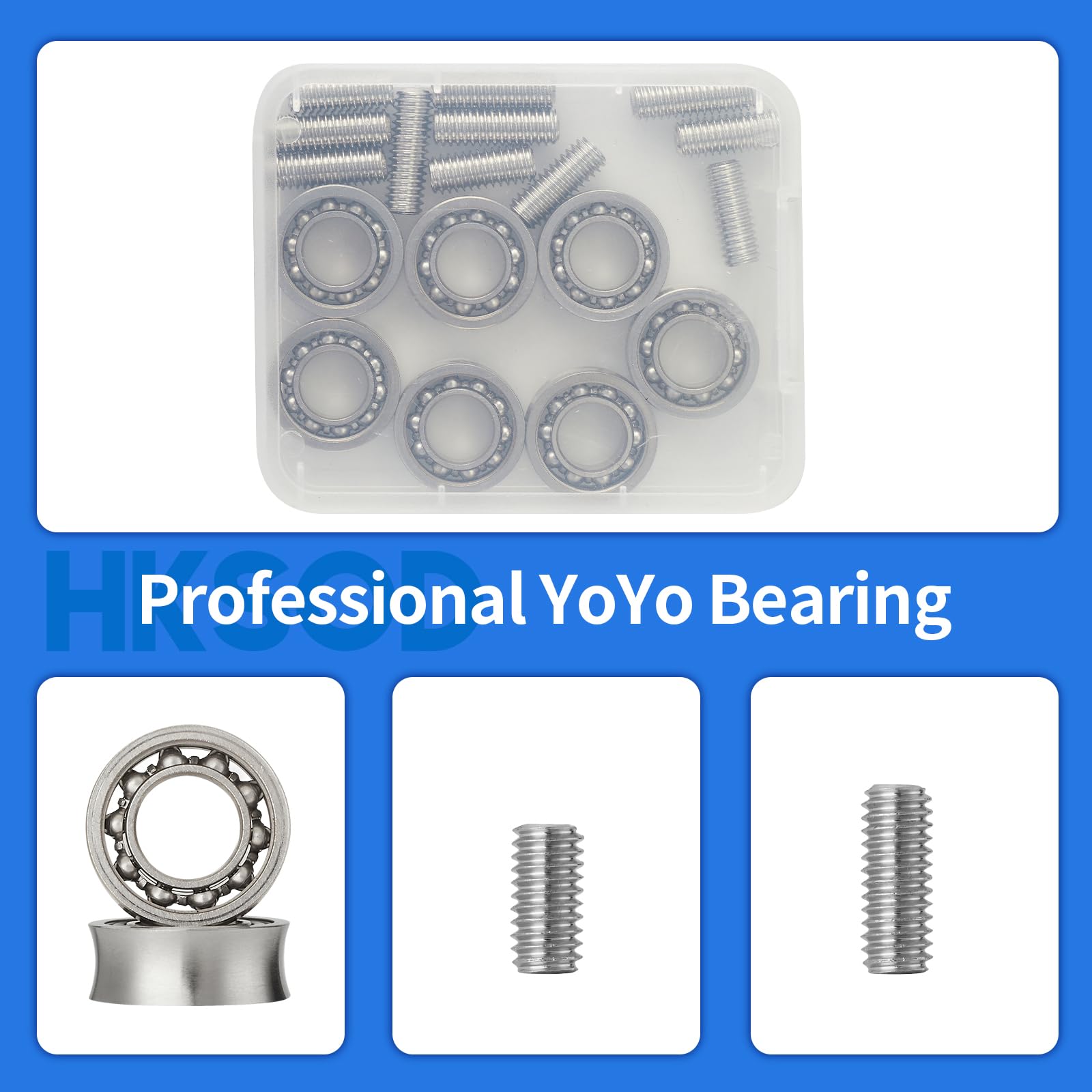 Hksod Yoyo Accessory Sets,Yoyo Replacement wiht Unresponse and Response yoyo Bearing,Yoyo Bearing Remover Tool Yoyo Ball R188kk Bearing Yoyo Yo yo s for Kids Bearing