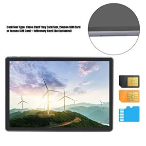 10.5 Inch Tablet 11 Tablet PC WiFi Tablet Octa Core Processor 8GB RAM 128GB ROM IPS Screen 1920 X 1280 HD Dual Cameras 4G Telephony Tablet (US Plug)