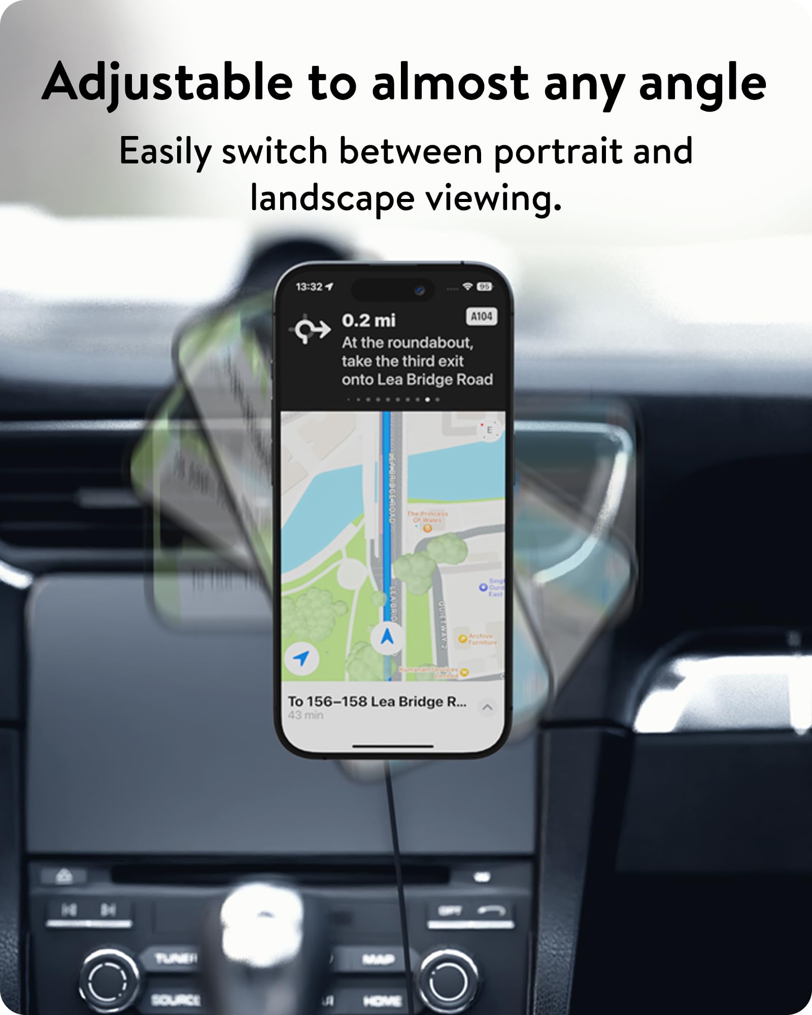 Mous - MagSafe Compatible Vent Mount – MagSafe Car Mount for iPhone 15, iPhone 14, iPhone 13, iPhone 12 Series Phones - MagSafe Accessories