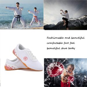 Taekwondo Shoes Martial Arts Sneaker,Ideal for Taekwondo, Karate and Any Martial Art.,White,41