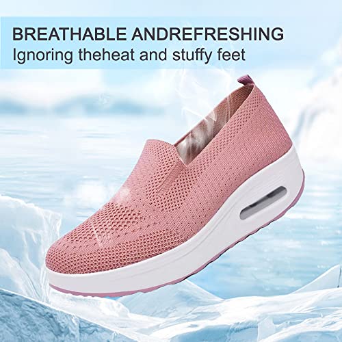 Women's Orthopedic Sneakers, 2023 New Orthopedic Walking Shoes Sandals with Arch Support, Premium Fashion Platform Sneaker Comfortable Walking Shoes for Ladies, Black, 7.5 US