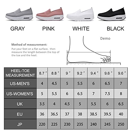 Women's Orthopedic Sneakers, 2023 New Orthopedic Walking Shoes Sandals with Arch Support, Premium Fashion Platform Sneaker Comfortable Walking Shoes for Ladies, Black, 7.5 US