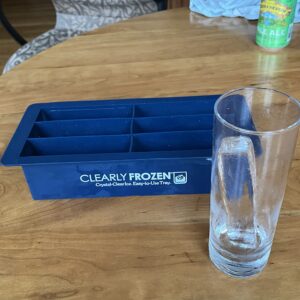 ClearlyFrozen High Capacity (Six 1.3” x 1.3” x 5” Ice Spears) Home Clear Ice Tray/Ice Maker With Multi-Size Mold Design Expandable to Six 1.3” x 2” x 5” Ice Slabs.