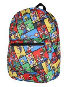 bioworld super mario backpack multi character video game school laptop travel backpack