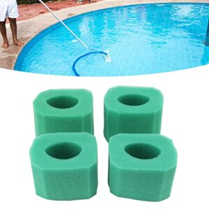 Boxwizard Pool Replacement Filter Sponge - 4pcs Pool Filter Cartridge Sponge Reusable Practical Filter Foam for Pool Pump