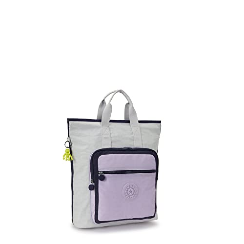 Kipling Sia 15" Laptop Tote Backpack Grey Lilac Bl