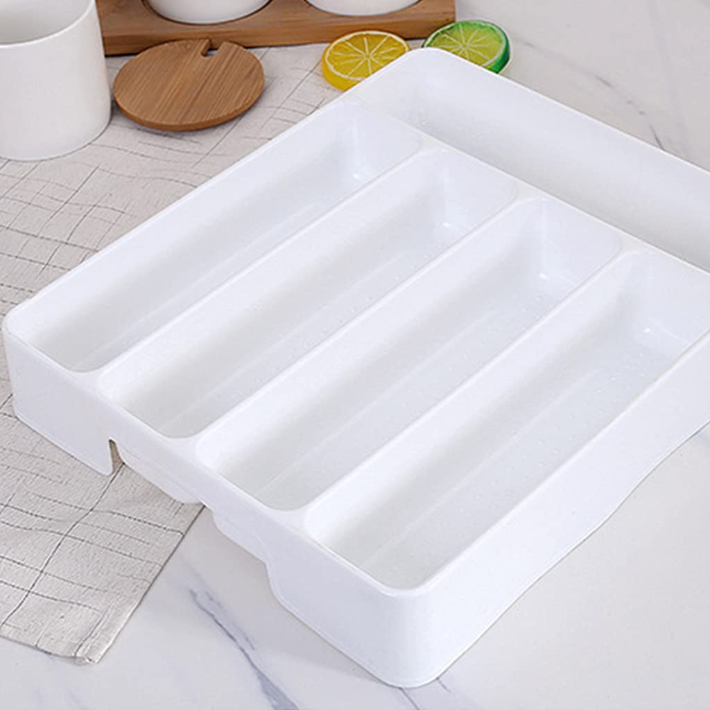 Drawer Organizer Tray Spoon Forks Cutlery Separation Finishing Rack Storage Box cutlery storage box