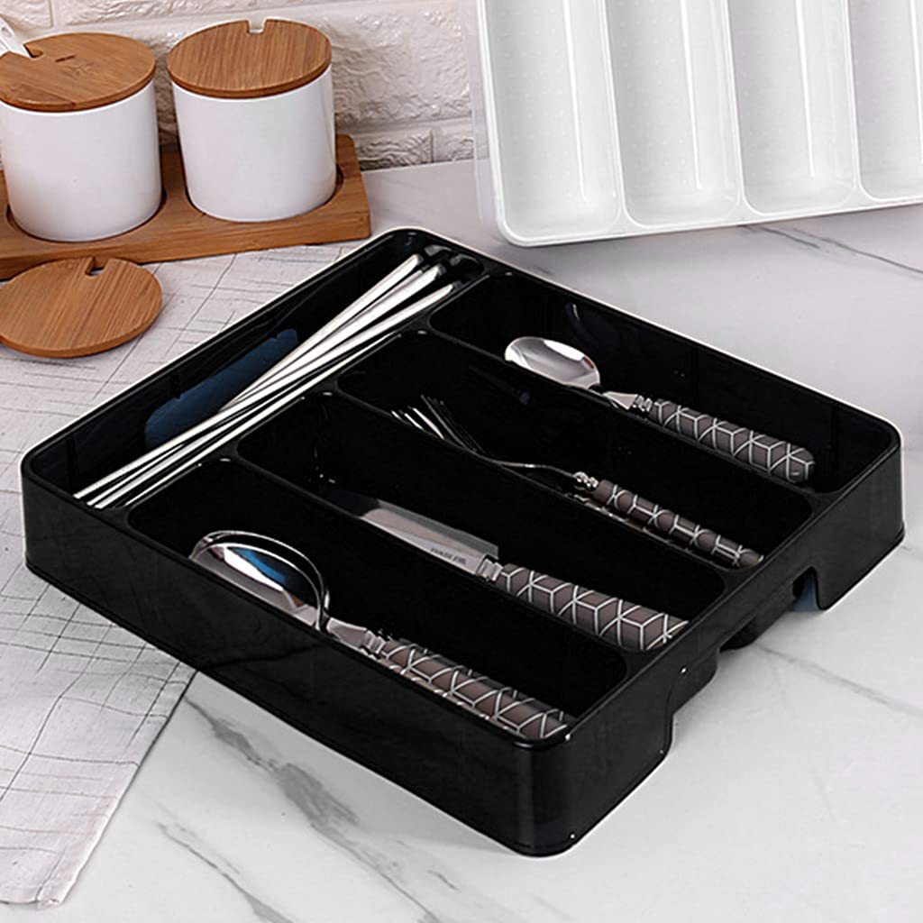 Drawer Organizer Tray Spoon Forks Cutlery Separation Finishing Rack Storage Box cutlery storage box