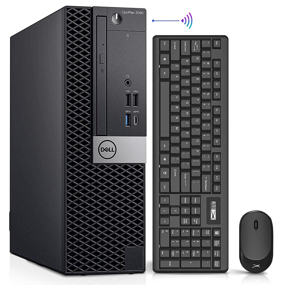 Dell OptiPlex 5060 Desktop Computers Windows 11 PC, Intel Hexa Core i7-8700 3.2GHz, 16GB Ram 512GB M.2 NVMe SSD,Intel AX210 Built-in WiFi 6e Bluetooth 5.2, Refurbished Ddesktop Computers (Renewed)