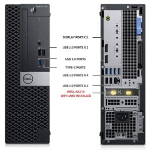 Dell OptiPlex 5060 Desktop Computers Windows 11 PC, Intel Hexa Core i7-8700 3.2GHz, 16GB Ram 512GB M.2 NVMe SSD,Intel AX210 Built-in WiFi 6e Bluetooth 5.2, Refurbished Ddesktop Computers (Renewed)