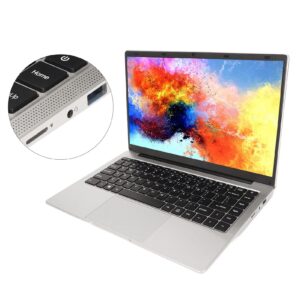 PUSOKEI Ultra Thin Laptop Computer, 14in IPS FHD Display, Celero J4105 Processor, 6GB RAM 128GB SSD, UHD Graphics, Webcam, 2.4G/5G WiFi, Bluetooth, Dual Speaker, Windows 11