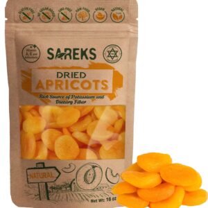 Sareks Premium Dried Apricot 16 oz in Resealable Bag - Unsweetened, Turkish Dry Apricots, Nutrient-Rich Snack with No Added Sugar - Gluten Free- Non-GMO, All Natural