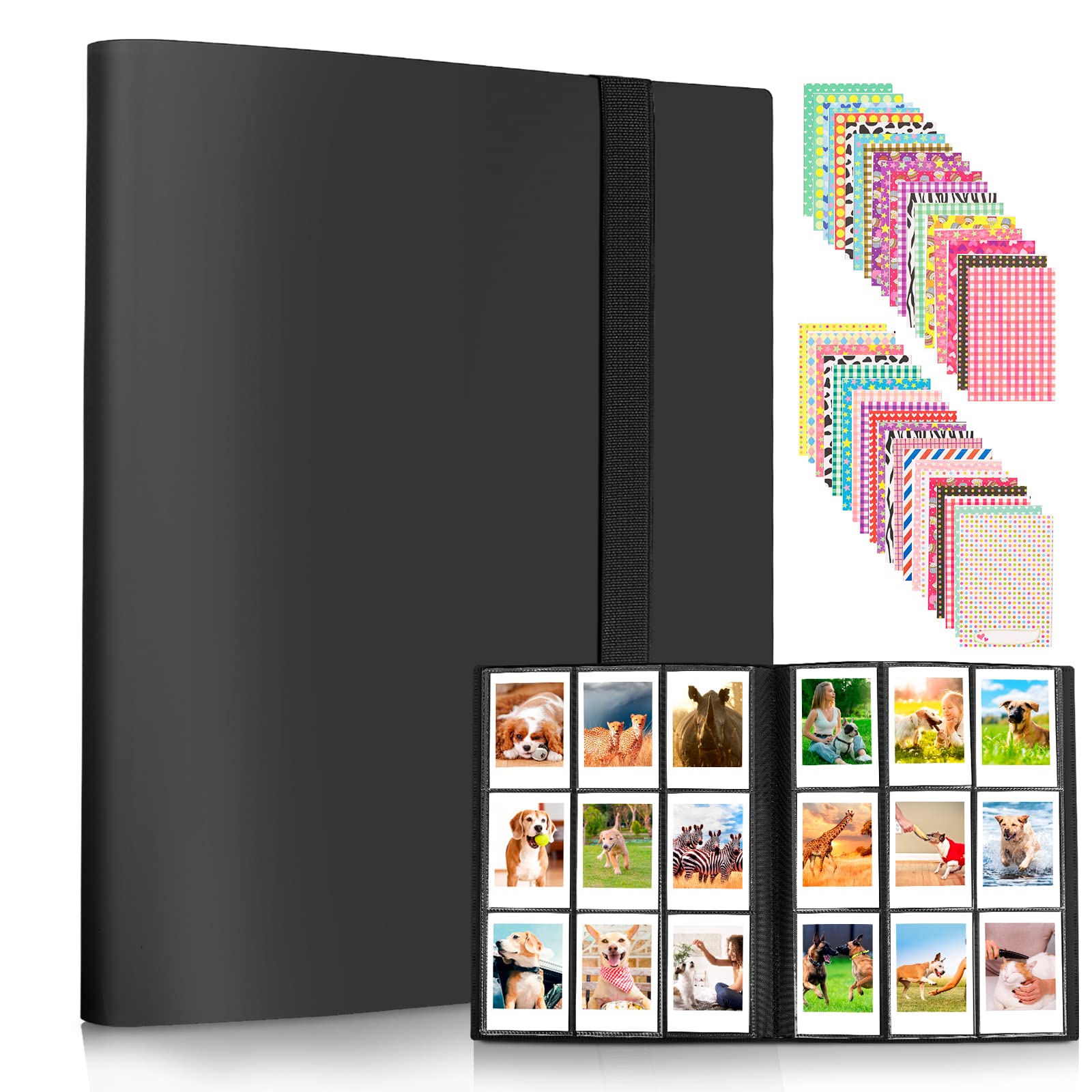 432 Pockets Photo Albums for Polaroid Mini Camera, Fujifilm Instax Mini Camera, for Fujifilm Instax Mini 11 12 9 8 7+ Instant Camera (Black)