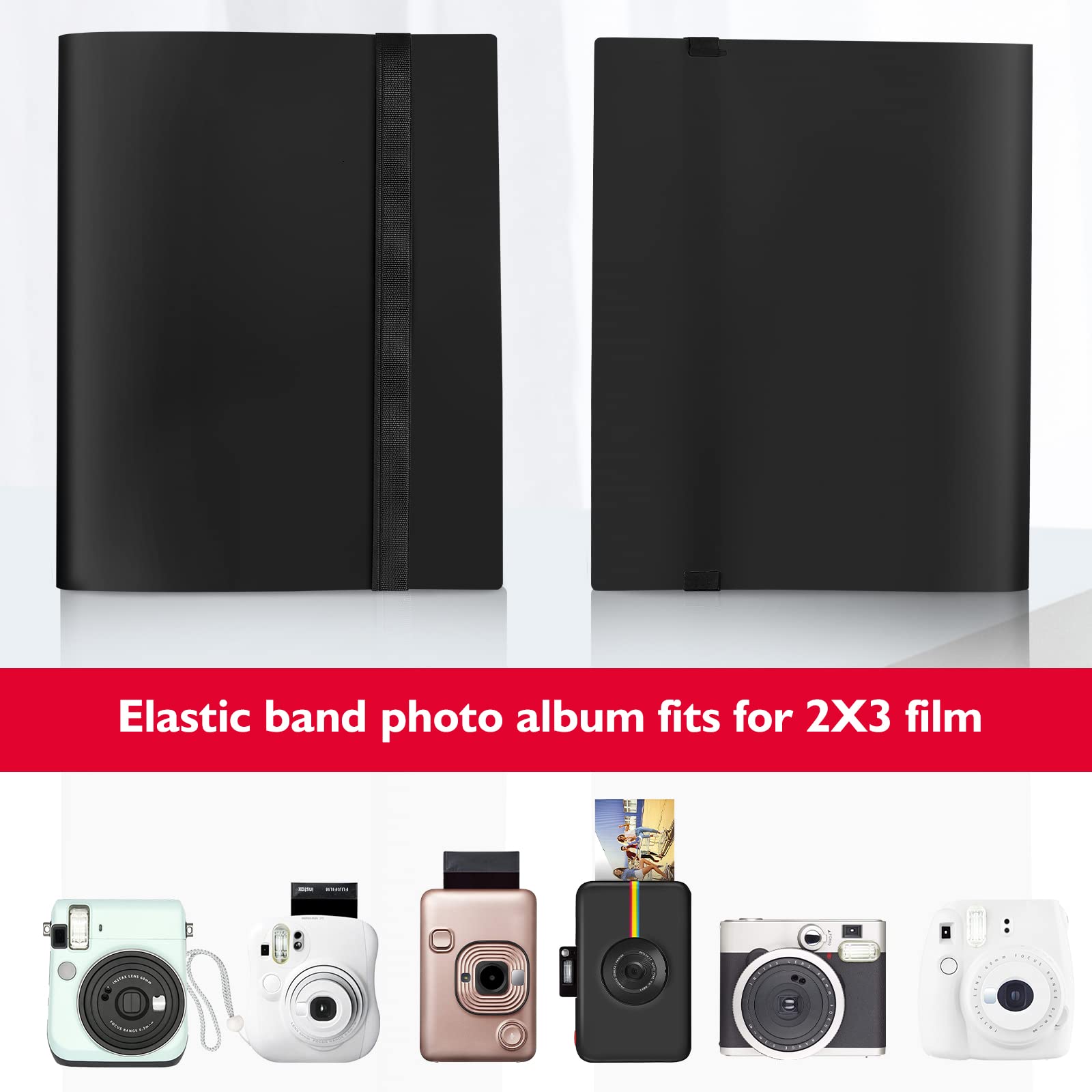 432 Pockets Photo Albums for Polaroid Mini Camera, Fujifilm Instax Mini Camera, for Fujifilm Instax Mini 11 12 9 8 7+ Instant Camera (Black)