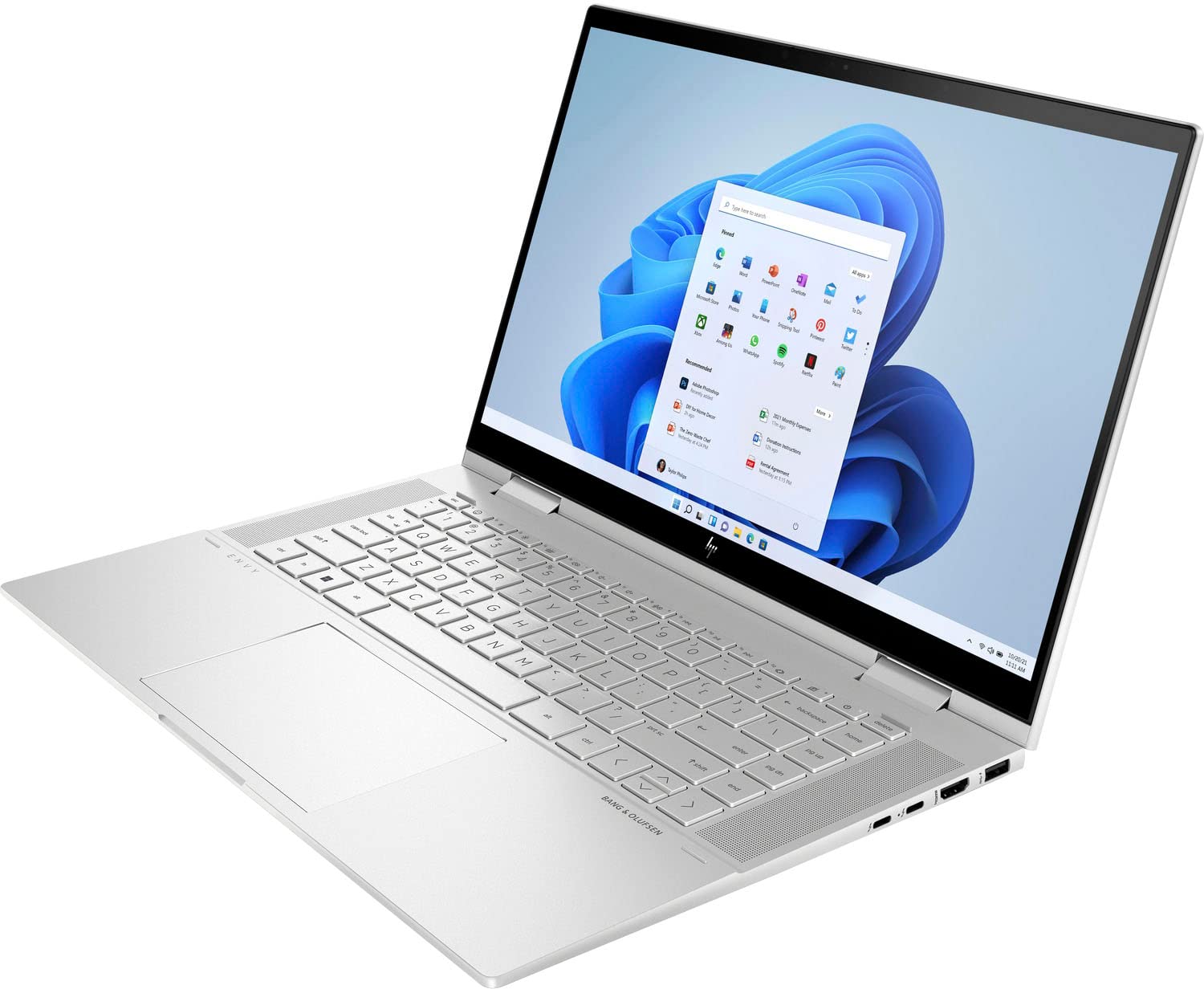 HP Envy X360 15.6" FHD IPS Touchscreen 2-in-1 Laptop 2022, 12th Intel Core i7-1255U 10-Core, Iris Xe Graphics, 64GB DDR4 2TB SSD, Thunderbolt 4 WiFi 6E Backlit Keyboard, Windows 11 Pro, COU 32GB USB