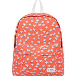 Roxy Women's Sugar Baby Canvas Backpack, Tiger Lily Flower Rain, One Size