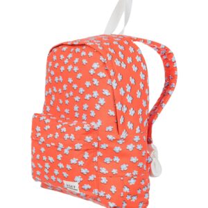 Roxy Women's Sugar Baby Canvas Backpack, Tiger Lily Flower Rain, One Size