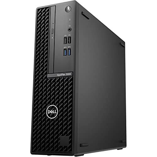 Dell OptiPlex 3000 SFF Small Form Factor Desktop Computer - 12th Gen Intel Core i3-12100 4-Core up to 4.3 GHz CPU, 16GB RAM, 4TB NVMe SSD + 10TB HDD, Intel UHD Graphics 730, DVD-RW, Windows 10 Pro