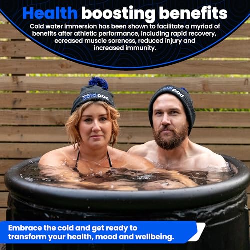 The Cold Pod Ice Bath Tub for Athletes XL: Cold Plunge Tub Outdoor with Cover,116 Gallons Capacity Portable Ice Bath Plunge Pool by The Cold Pod,Easy Install