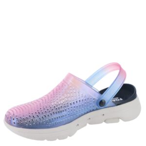 Skechers Foamies Go Walk 5 Glowing Star Womens Slip On 6 BM US NavyMulti