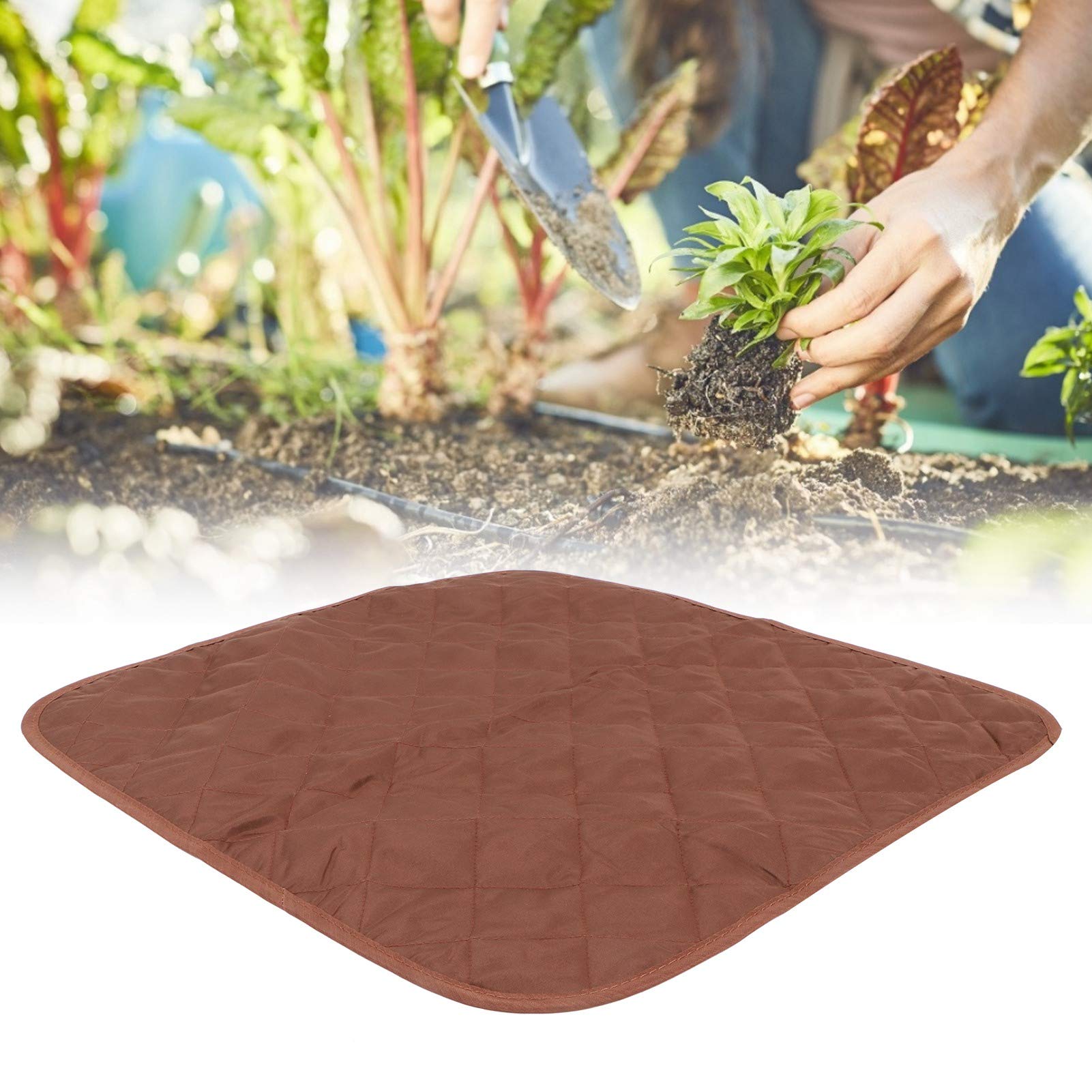 Garden Kneeling Pad Portable Moisture Proof Kneeler Mat Garden Kneeling Cushion Garden Accessory Kneeler Portective Pad for Gardening(Coffee)